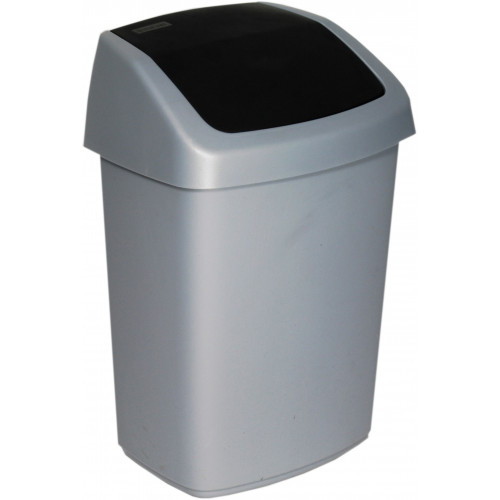 CURVER SWING BIN billenő fedeles szemetes 25L, szürke 168013 (03986-373)