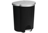 CURVER TRIO PEDAL BIN pedálos szelektív szemetes 40L, fekete 254540 (03942-26)