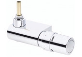 Danfoss VHX-MONO Sarok radiátorszelep szett, RAX érzékelővel, króm 013G4285