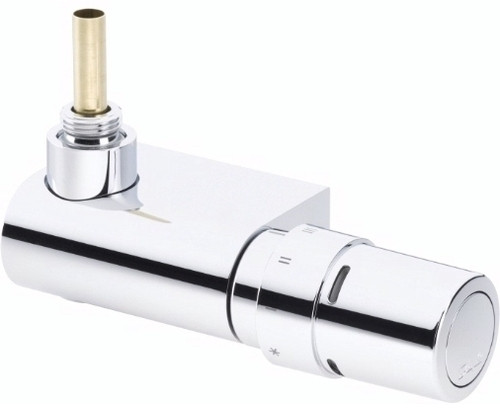 Danfoss VHX-MONO Sarok radiátorszelep szett, RAX érzékelővel, króm 013G4285