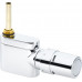 Danfoss VHX-Mono/RAX Egyenes radiátorszelep érzékelővel, egyenes, króm 013G4282