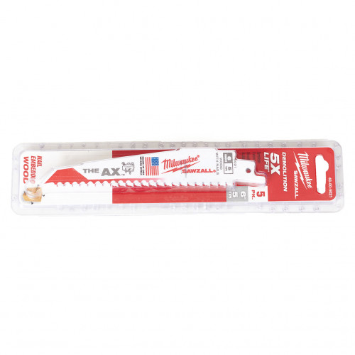 Milwaukee AX 150 Szablyafűrészlapok (150mm/5db) 48005021