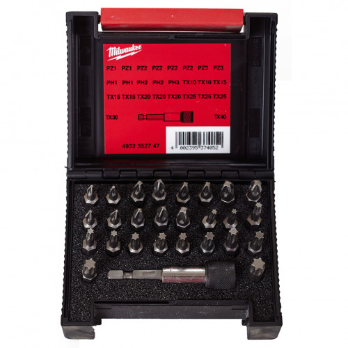 Milwaukee Csavarbehajtó bitkészlet (27db) 4932352747 Milwaukee Csavarbehajtó bitkészlet (27db) 4932352747