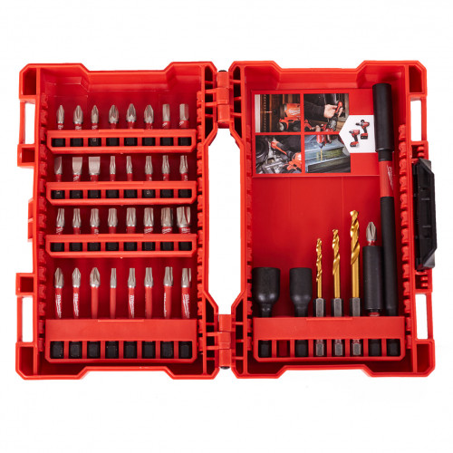 Milwaukee Shockwave Bit készlet 40 db-os +Sarokcsavarozó adapter 4932478906