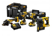 DeWALT DCK422P3T Akkus gépszett DCD796+DCH273+DCF887+DCG405+3 x 5,0 Ah+DCB1104