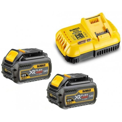 DeWALT DCB118T2-QW Akkumulátor és töltő szett XR FlexVolt DCB118 + 2x DCB546 (54V/6,0Ah)