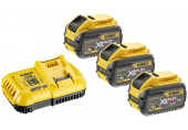 DeWALT DCB118X3-QW Akkumulátor és töltő szett XR FlexVolt DCB118 + 3x DCB547 (54V/9,0Ah)