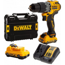 DeWALT DCD706D2-QW Akkus ütvefúró XR (57Nm/12V/2x2,0Ah) Tstak