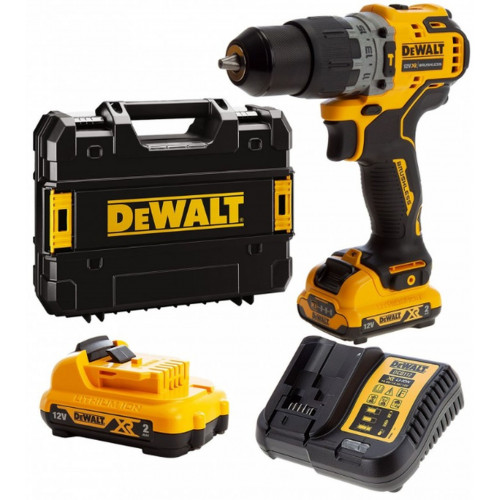 DeWALT DCD706D2-QW Akkus ütvefúró XR (57Nm/12V/2x2,0Ah) Tstak
