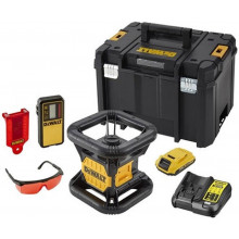 DeWALT DCE074D1R-QW Akkus piros forgólézer XR (18V/1x2,0Ah) Tstak