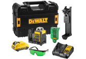 DeWALT DCE0811D1G-QW Akkus zöld keresztlézer 2x360° XR (10,8V/1x2,0Ah) Tstak