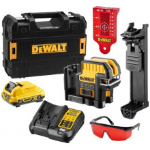 DeWALT DCE0825D1R-QW Akkus vörös kereszt és ötpontos lézer XR (10,8V/1x2,0Ah) Tstak