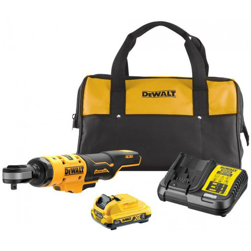 DeWALT DCF503D1-QW Akkus racsnis csavarkulcs 3/8" XR (12V/1x2,0Ah) Táska