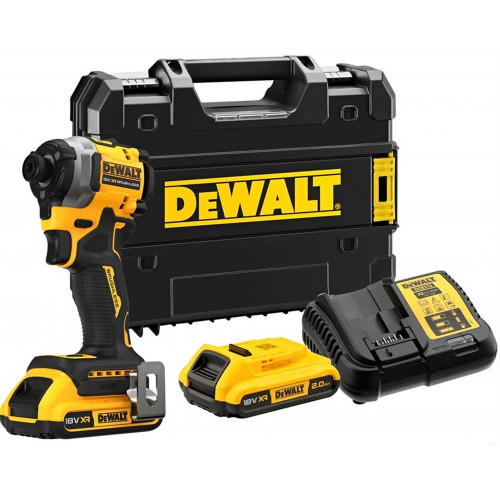 DeWALT DCF850D2T-QW Akkus ütvecsavarozó 1/4" XR (205Nm/18V/2x2,0Ah) Tstak