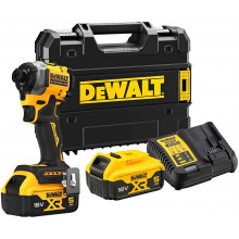 DeWALT DCF850P2T-QW Akkus ütvecsavarozó 1/4" XR (205Nm/18V/2x5,0Ah) Tstak