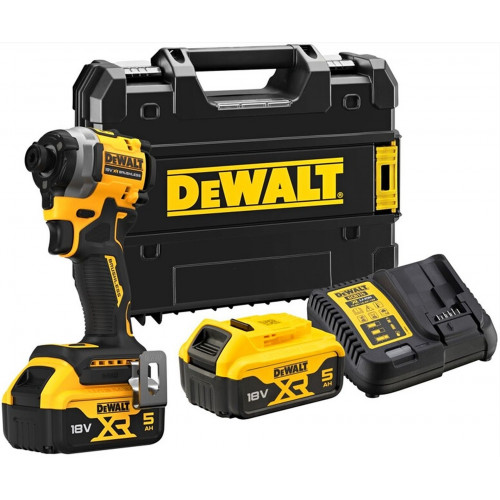 DeWALT DCF850P2T-QW Akkus ütvecsavarozó 1/4" XR (205Nm/18V/2x5,0Ah) Tstak