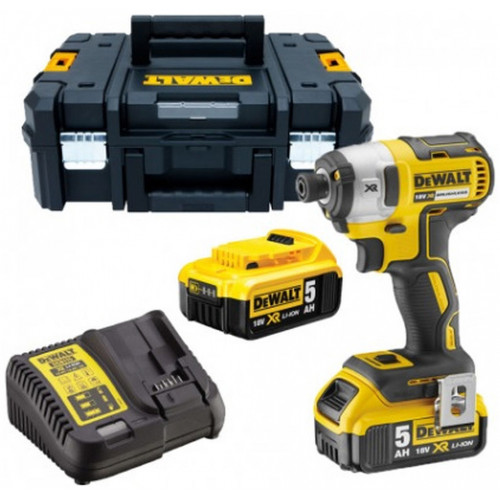 DeWALT DCF887P2-XJ Akkus ütvecsavarozó 1/4" XR (205Nm/18V/2x5,0Ah) Tstak