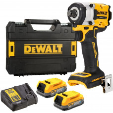 DeWALT DCF921E2T-QW Akkus ütvecsavarozó 1/2" XR PowerStack (406 Nm/18V/2x1,7Ah) Tstak