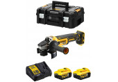 DeWALT DCG405P2-QW Akkus sarokcsiszoló 125mm, XR (18V/2x5,0Ah) Tstak