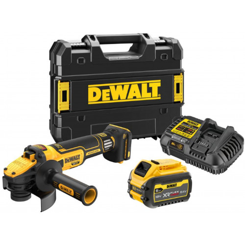 DeWALT DCG409VST1-QW Akkus sarokcsiszoló 125mm (18V/1x6,0Ah) Tstak