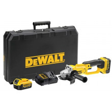 DeWALT DCG412M2-QW Akkus sarokcsiszoló XR (125mm/18V/2x4,0Ah) koffer