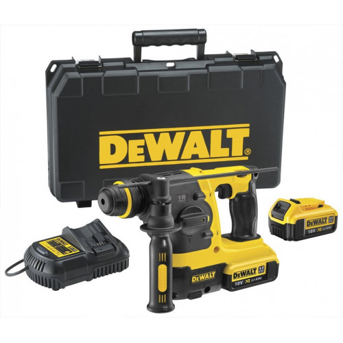 DeWALT DCH254M2-QW Akkus fúró-vésőkalapács SDS-Plus XR (2,1J/18V/2x4,0Ah) koffer