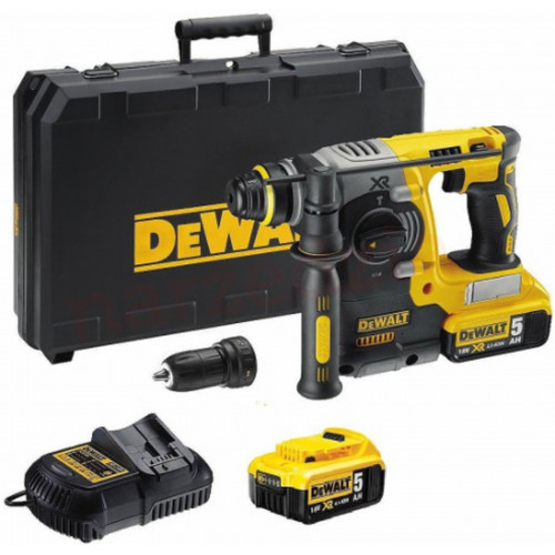 DeWALT DCH274P2-QW Akkus kombikalapács SDS-Plus XR (2,1J/18V/2x5,0Ah) koffer