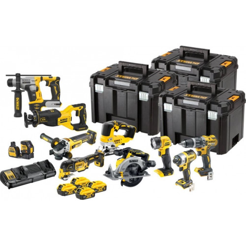 DeWALT DCK1012P4T-QW Akkus gépszett (18V/4x5,0Ah) 3x Tsak