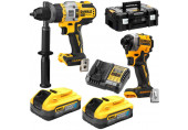 DeWALT DCK2052H2T-QW Gépcsomag (DCD999+DCF850+DCB115+2x5,0Ah PowerStack) Tstak
