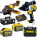 DeWALT DCK2055T2T-QW Akkus szett 18V/54V (DCG414 + DCD996 + 2 x 6,0Ah + DCB118 + 2 x TSTAK