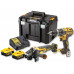 DeWALT DCK2080P2T Kombó szett DCD796 + DCG405 + 2x5,0Ah/18V + DCB115 + TSTAK