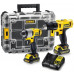 DeWALT DCK211C2T-QW Kit - fúrócsavarozó és ütvecsavarozó,10,8V, 2x 1.3Ah akku, TSTAK