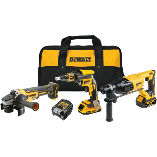 DeWALT DCK308DM Akkus szett (DCF620+DCH133+DCG405+18V/1x 2.0/4.0Ah) Táska DeWALT DCK308DM Akkus szett (DCF620+DCH133+DCG405+18V/1x 2.0/4.0Ah) Táska