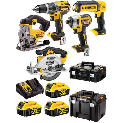 DeWALT DCK551P3T Akkus gépszeet DCD796+DCF887+DCS391+DCS331+DCL050 (18V/3x5,0Ah)2xTstak