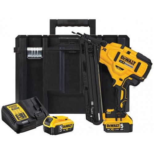 DeWALT DCN650P2-QW Akkus szegbelövő 50 mm XR (18V/2x5,0Ah) Tstak