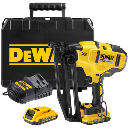 DeWALT DCN660D2-QW Akkus szegbelövő XR (63mm/18V/2x2,0Ah) Tstak