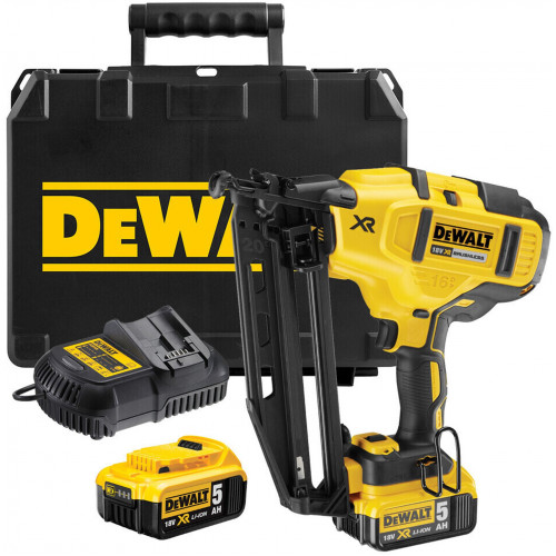 DeWALT DCN660P2-QW Akkus szegbelövő 63 mm XR (18V/2x5,0Ah) Tstak