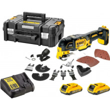 DeWALT DCS355D2-QW 18V többfunkciós osszcilácíós készülék XR Li-Ion (18V/2x 2,0Ah) Tstak