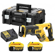 DeWALT DCS367P2-QW Akkus orrfűrész XR (18V/2x5,0Ah) Tstak
