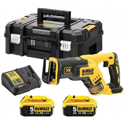 DeWALT DCS367P2-QW Akkus kardfűrész XR (18V/2x5,0Ah) Tstak