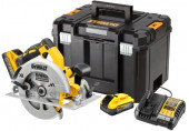 DeWALT DCS570H2T-QW Akkus körfűrész XR PowerStack (184mm/18V/2x5,0Ah) Tstak