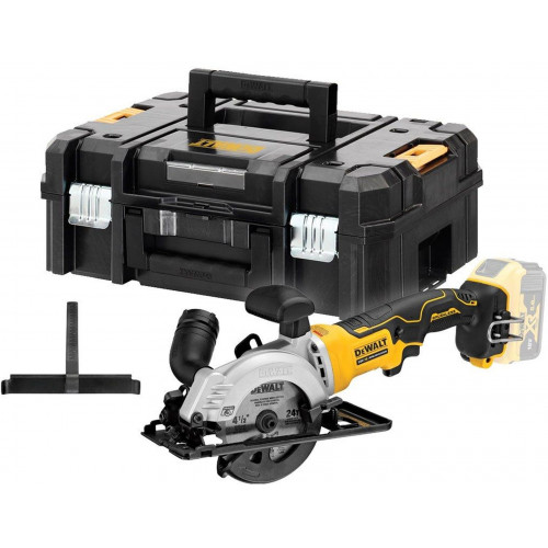 DeWALT DCS571NT-XJ Akkus körfűrész XR (115mm/18V/akku és töltő nélkül) Tstak