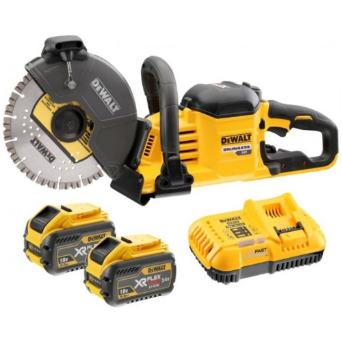 DeWALT DCS690X2-QW Akkus univerzális vágógép XR FlexVolt (230mm/54V/2x9,0Ah)