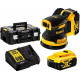 DeWALT DCW210P2-QW Akkus excentercsiszoló XR (125mm/18V/2x5,0Ah) Tstak