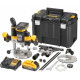 DeWALT DCW620H2 Akkus Felsőmaró (12mm/18V/2x5,0Ah) Tstak