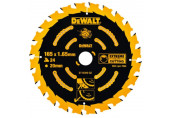 DeWALT DT10300-QZ Extreme Körfűrészlap 165x20mm, 24 fog 18° WZ