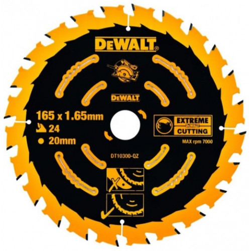 DeWALT DT10624-QZ Körfűrészlap Extreme 165 x 20 mm, 24 fog