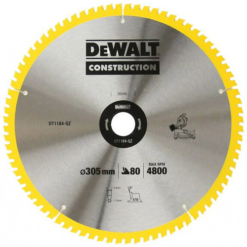 DeWALT DT1184-QZ fűrészlap 305x30 mm, 80 fog,