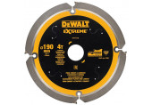 DeWALT DT1472-QZ Extreme Szálcement körfűrészlap 190x30mm, 4 fog 12°