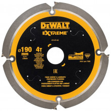 DeWALT DT1472-QZ Extreme Szálcement körfűrészlap 190x30mm, 4 fog 12°